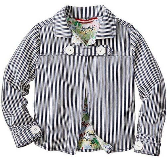 Hanna Andersson ticking stripe jacket - Picture 2 of 5
